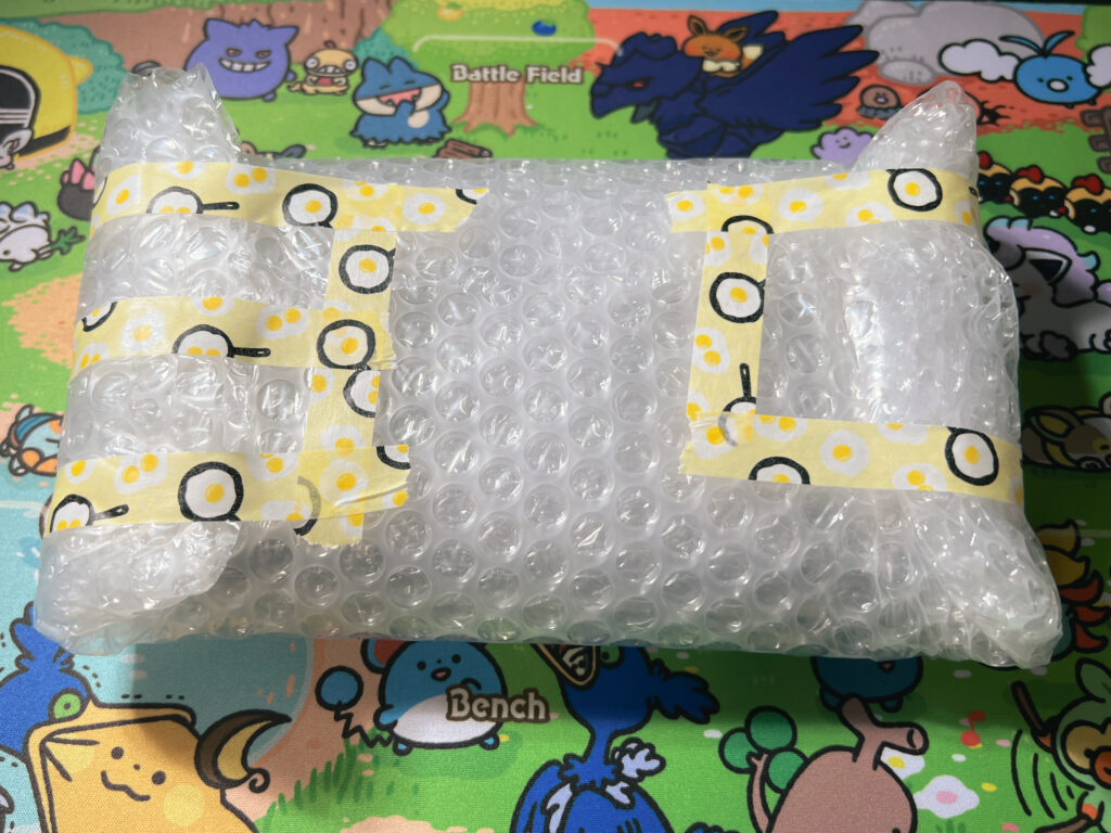 プチプチでぐるぐる巻きにしたswitch