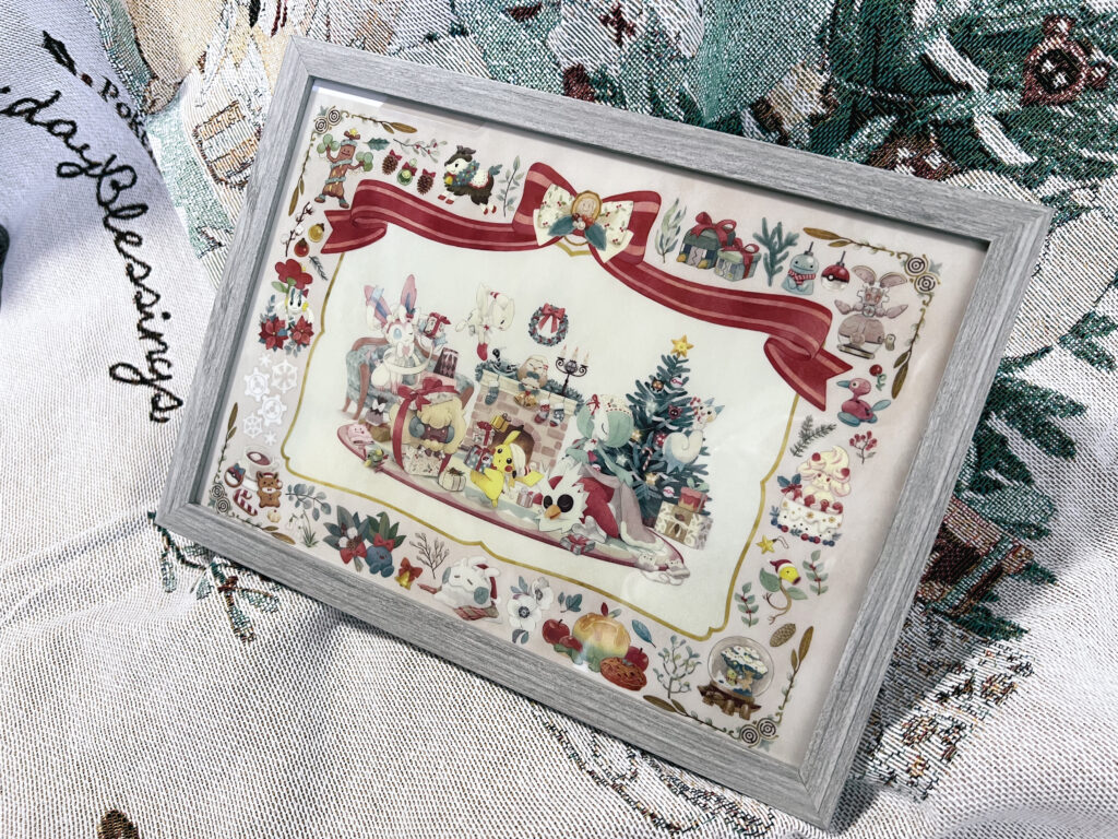 額に入れたクリアファイル