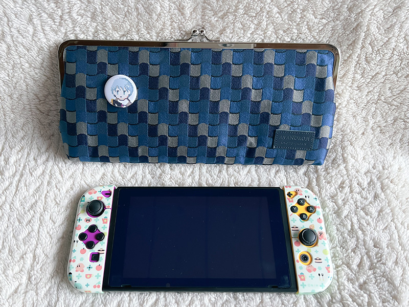 がま口のSwitchポーチ大きさ比較